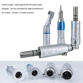 Listing 7 of 7 for Dental Low Speed Handpiece Kits 203C 2/4 Hole Air Motor Contra Angle Straight...