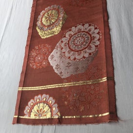 Listing 17 of 17 for Vintage Japanese Woven Silk Fabric Piece