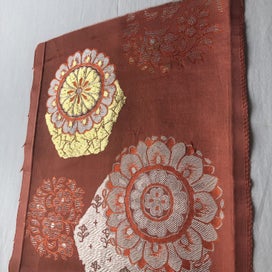 Listing 16 of 17 for Vintage Japanese Woven Silk Fabric Piece