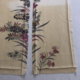 Listing 3 of 17 for Vintage Kimono Silk Panels X2 Fabric Pieces