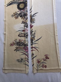Listing 7 of 17 for Vintage Kimono Silk Panels X2 Fabric Pieces