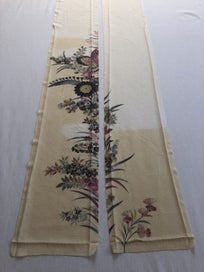 Listing 12 of 17 for Vintage Kimono Silk Panels X2 Fabric Pieces