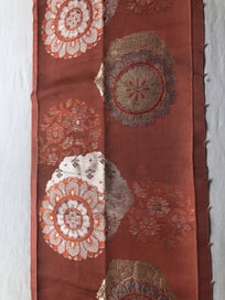 Listing 4 of 20 for Vintage Japanese Woven Silk Obi Fabric Piece Upholstery