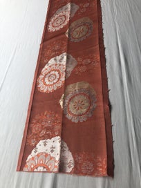 Listing 6 of 20 for Vintage Japanese Woven Silk Obi Fabric Piece Upholstery