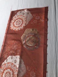 Listing 8 of 20 for Vintage Japanese Woven Silk Obi Fabric Piece Upholstery