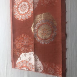 Listing 16 of 20 for Vintage Japanese Woven Silk Obi Fabric Piece Upholstery