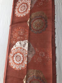 Listing 14 of 20 for Vintage Japanese Woven Silk Obi Fabric Piece Upholstery
