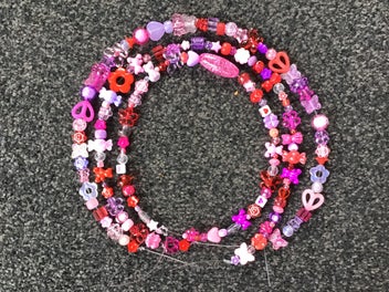 Listing 1 of 2 for Pink, Purple & Red Acrylic Bead Mixture