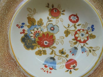 Listing 2 of 5 for Antique English floral bowl - Lancaster & Sons