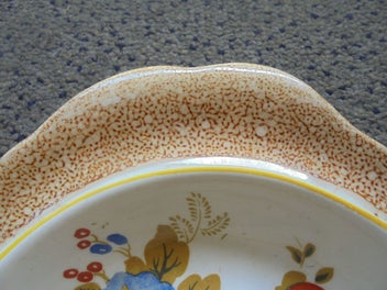 Listing 3 of 5 for Antique English floral bowl - Lancaster & Sons