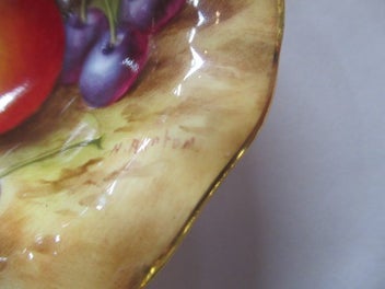 Listing 4 of 5 for ROYAL WORCESTER MINIATURE FRUIT DISH. HAND PAINTED