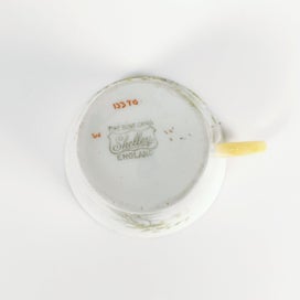 Listing 17 of 17 for Colclough - "Wayside" Bone China Floral Trio Set