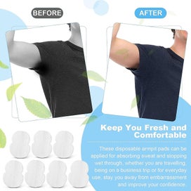 Listing 3 of 3 for 30 Pieces Antiperspirant Pads Antiperspirant Armpit Patch Disposable Self Adhe