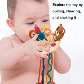 Listing 5 of 5 for Baby Food Grade Silicone Pull Rope Activity Toys Sensory Toys For Toddlers