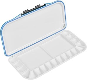 Listing 1 of 4 for 18 Slots Watercolor Paint Palette Portable Plastic Palette For Watercolor Ac