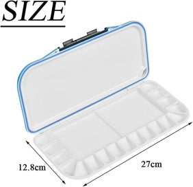 Listing 2 of 4 for 18 Slots Watercolor Paint Palette Portable Plastic Palette For Watercolor Ac