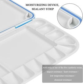 Listing 3 of 4 for 18 Slots Watercolor Paint Palette Portable Plastic Palette For Watercolor Ac