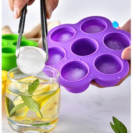 Listing 2 of 5 for purple Silicone Popsicle Molds With Plastic Sticks Bpa Free Multifunctiona