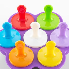 Listing 5 of 5 for purple Silicone Popsicle Molds With Plastic Sticks Bpa Free Multifunctiona