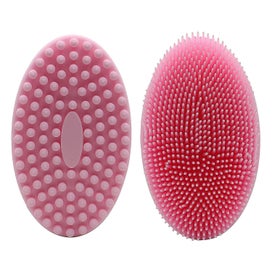 Listing 4 of 5 for Silicone Body Scrubber Exfoliating Bath Body Brush For Shower 2 Pack