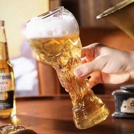 Listing 2 of 7 for Football Shape Beer Mugs Beer Glasses - 2pack