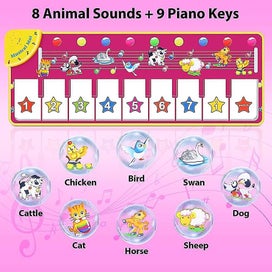 Listing 2 of 5 for Music Mat Toy Piano Mat Cute Animal Voices Musical Mat Touch Play Mat Piano Ma