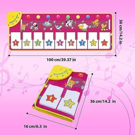 Listing 4 of 5 for Music Mat Toy Piano Mat Cute Animal Voices Musical Mat Touch Play Mat Piano Ma