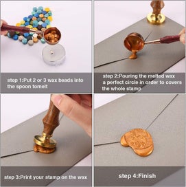 Listing 4 of 5 for 200pcs Sealing Wax Beads Packed In Plastic Box, 10 Colors Octagon