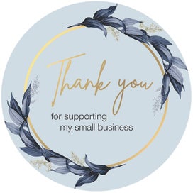 Listing 3 of 5 for 500 Pieces Business Thank You Stickers Roll 1.5" Round Size Thank You Stickers