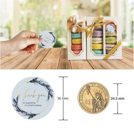Listing 5 of 5 for 500 Pieces Business Thank You Stickers Roll 1.5" Round Size Thank You Stickers
