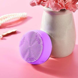 Listing 3 of 5 for Electric Facial Cleansing Brush Rechargeable Silicone Ex foliating Face Scrubb