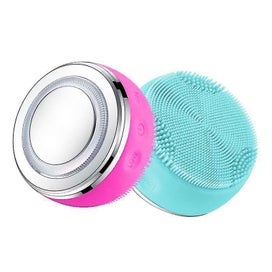Listing 4 of 5 for Electric Facial Cleansing Brush Rechargeable Silicone Ex foliating Face Scrubb