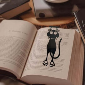 Listing 4 of 5 for Curious Cat Bookmark Locate Reading Progress With Cute Cat Paws 3d Pvc Cat Pla