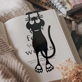 Listing 5 of 5 for Curious Cat Bookmark Locate Reading Progress With Cute Cat Paws 3d Pvc Cat Pla