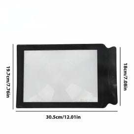 Listing 5 of 5 for Magnifying Glass A4 Full Page 3x Magnifier Sheet Book Reading Aid Lens Large