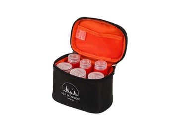 Listing 1 of 4 for Camping Condiment Jar Set, Mini Spice Jar Set, Outdoor Camping BBQ Condiment Can