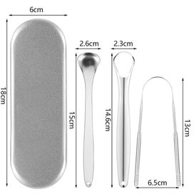 Listing 2 of 5 for 3pcs set Tongue Cleaner Tongue Scrapers For Oral Cleaning Fresher Breath Oral