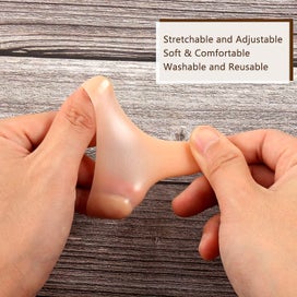 Listing 4 of 5 for 30 Pieces apricot gel Finger Protector Silicone Finger Cots Finger Cover Cap F