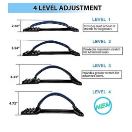 Listing 3 of 5 for Back Stretcher Lumbar Back Pain Relief Device Back Massager For Adult 4 Level