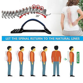 Listing 5 of 5 for Back Stretcher Lumbar Back Pain Relief Device Back Massager For Adult 4 Level