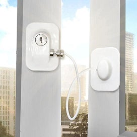 Listing 4 of 4 for Refrigerator Lock With Key Refrigerator Cabinet Child Safety Anti-theft Window