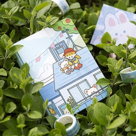 Listing 3 of 3 for Cute Cartoon Life Style Bear And Girls Memo Notes Writing Pads Scrapbook Decorat