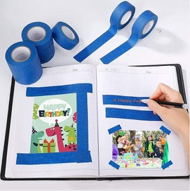 Listing 5 of 5 for Blue Masking Tape Paint & Decorating Tape For Labels Spray Painting Painters C