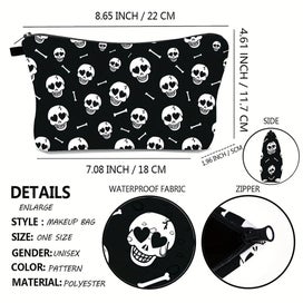 Listing 4 of 5 for And Roomy Toiletry Bag For Women - Water Resistant Makeup Pouch And Travel Cos