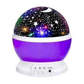 Listing 2 of 10 for Night Light Moon Star LED Projector Lamp for Kids Bedroom Decor