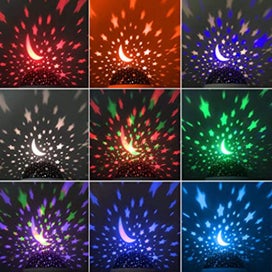 Listing 10 of 10 for Night Light Moon Star LED Projector Lamp for Kids Bedroom Decor
