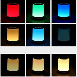 Listing 6 of 6 for Bedside Lamp with Bluetooth Speaker Digital Calendar Alarm Clock