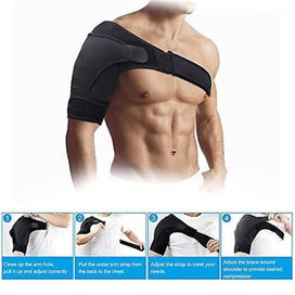 Listing 1 of 5 for Size Madjustable Bandage Shoulder Brace Shoulder Brace For Sports Injury Preve