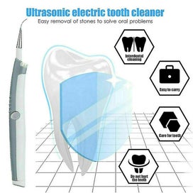 Listing 4 of 5 for Electric Ultrasonic Tooth Cleaner With Replacement Head Oral Teeth Stain Denta