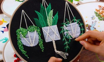 Listing 1 of 18 for Embroidery Starter Kit with Pattern and Instructions